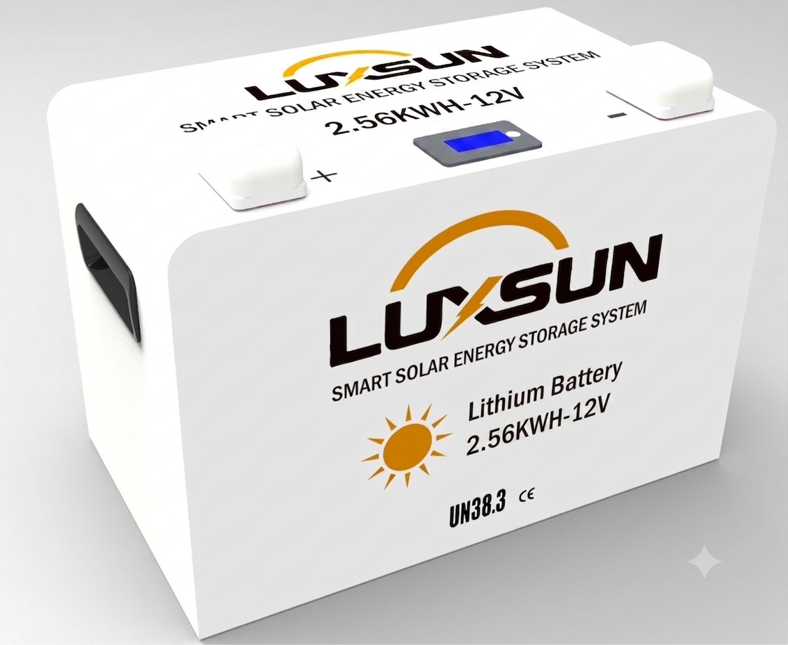 LUXSUN 2.56kWh 12V Lithium Iron Phosphate (LiFePO4) Battery