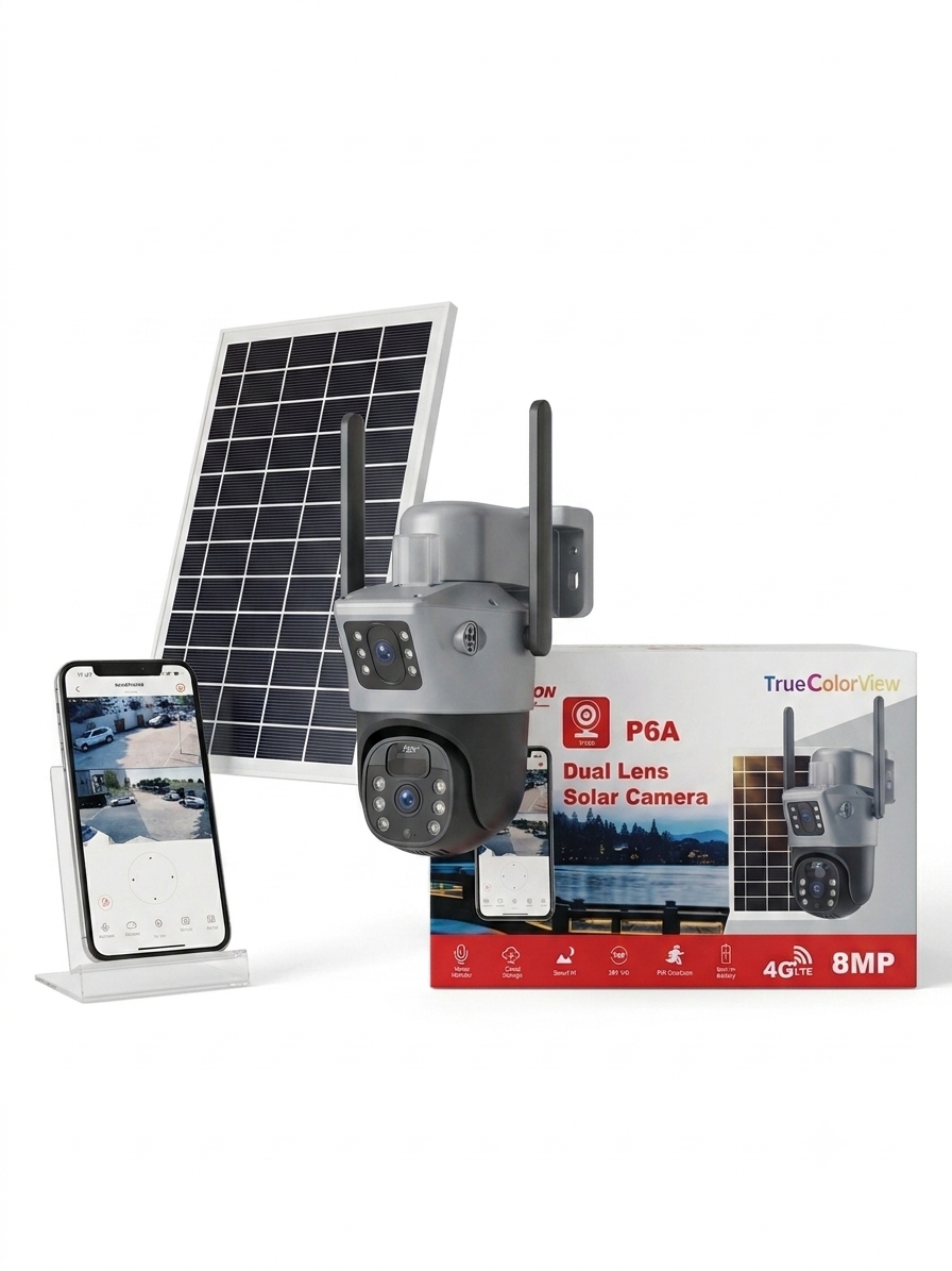 V380 Dual Lens solar camera