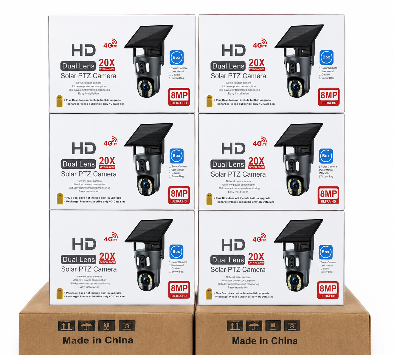 8MP HD Dual Lens Solar PTZ Camera | 4G LTE