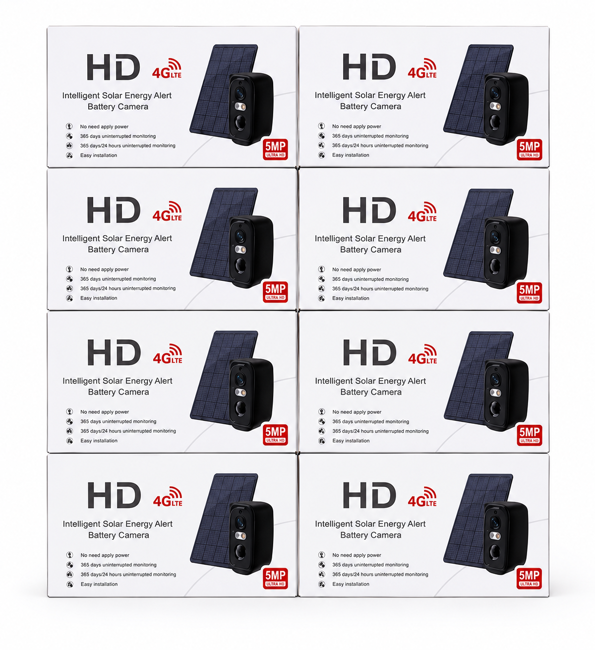 HD Intelligent Solar Energy Alert Battery Camera