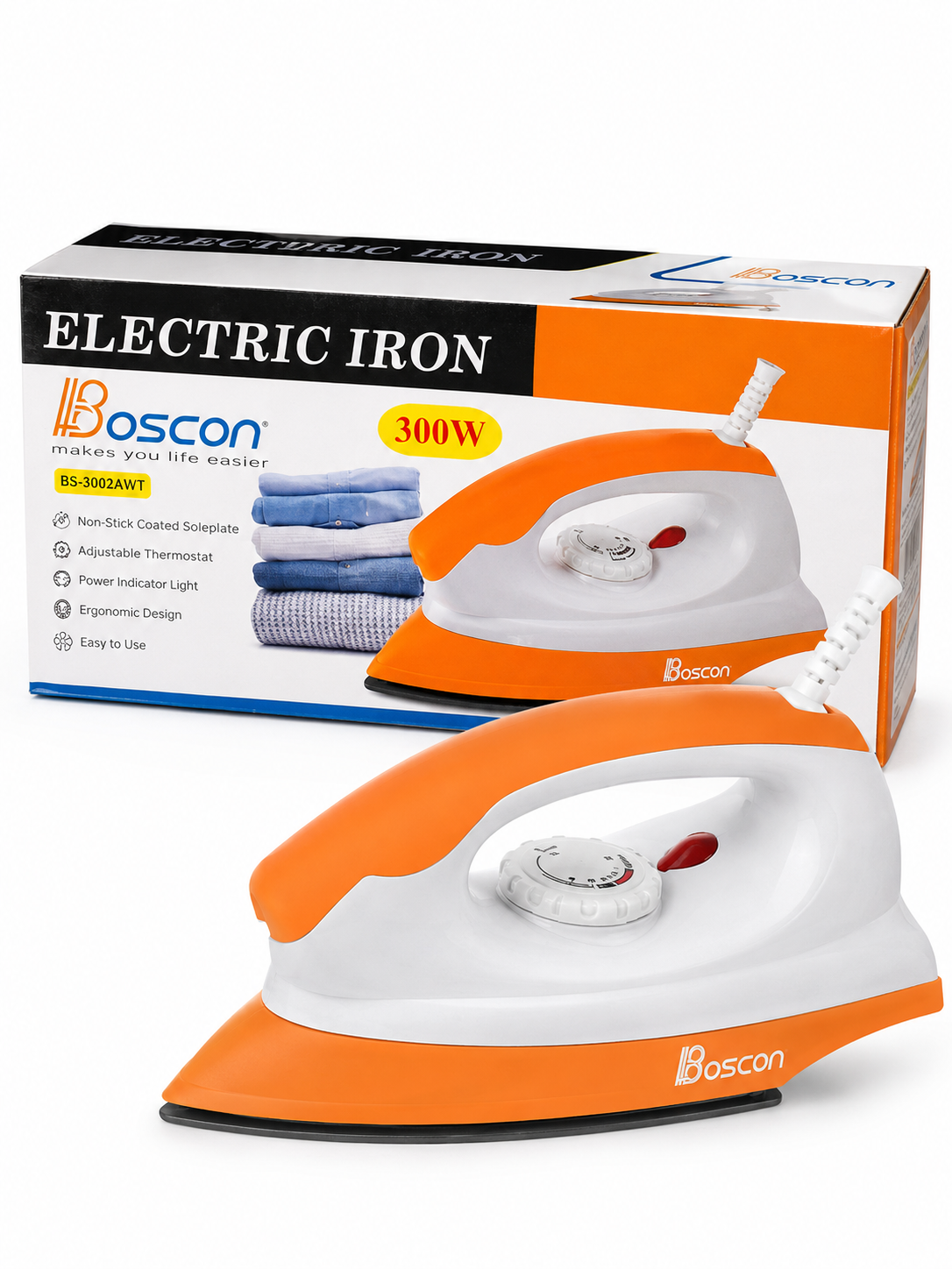 Boscon 300W Low Power Electric Iron