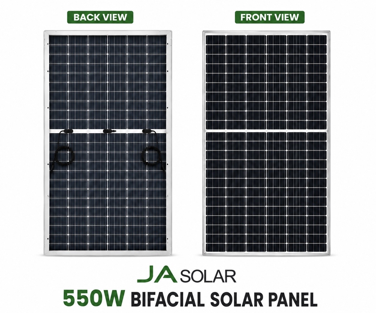 JA Solar 550W Bifacial N-Type Monocrystalline Solar Panel